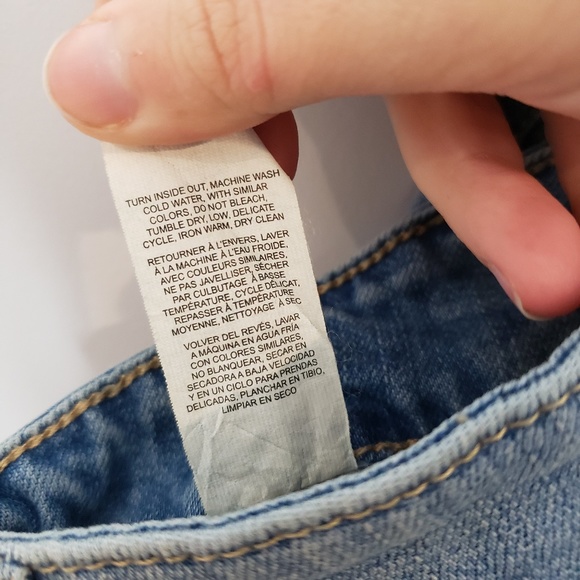 Dynamite Cara Light Wash BF Distressed Jeans 26 - Picture 8 of 8